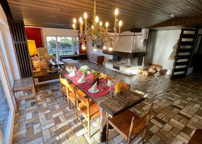 Large With Sauna, Terrace, Garden And Open Fireplace Daire